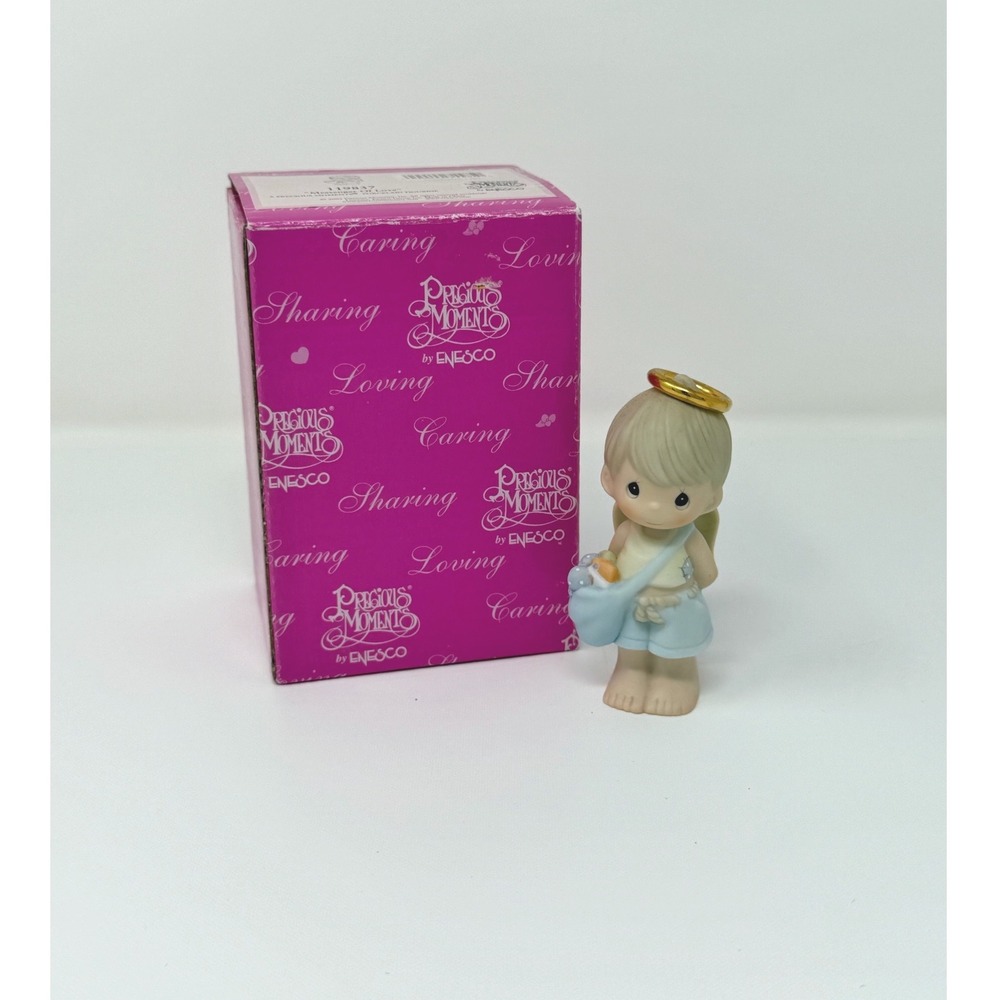 Precious Moments Messenger of Love Boy Angel 119837 Enesco 2004 w Box